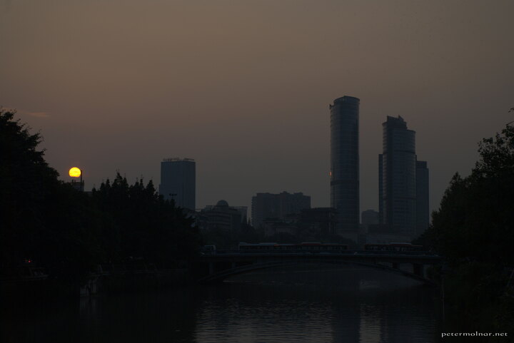 Evening view in Chengdu