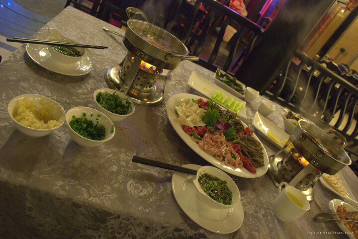 Table of Hot Pot ingredients