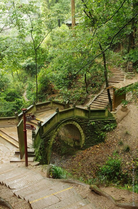 Well maintained stairs everywhere on Mount
Qingcheng