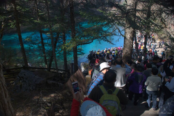 Tourist density at the Colourful
Pond