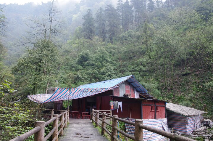 Old building with a lot of colorful tilts