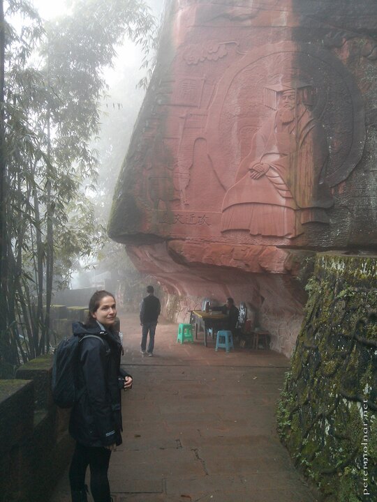 Path of waterfalls in the Bamboo Sea