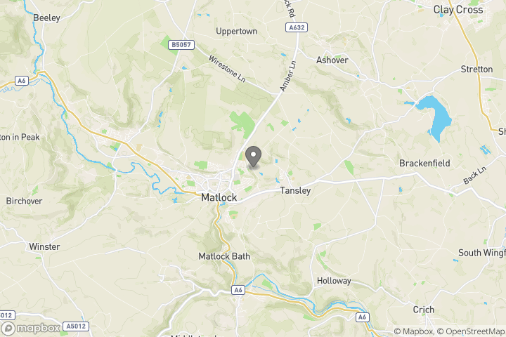 map showing the location where the photo 'Bentley Brook, Lumsdale' was taken at