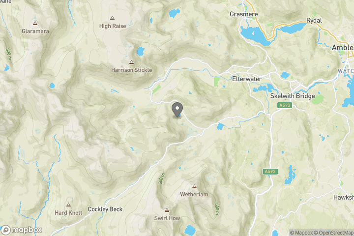 map showing the location where the photo 'Blae Tarn' was taken at