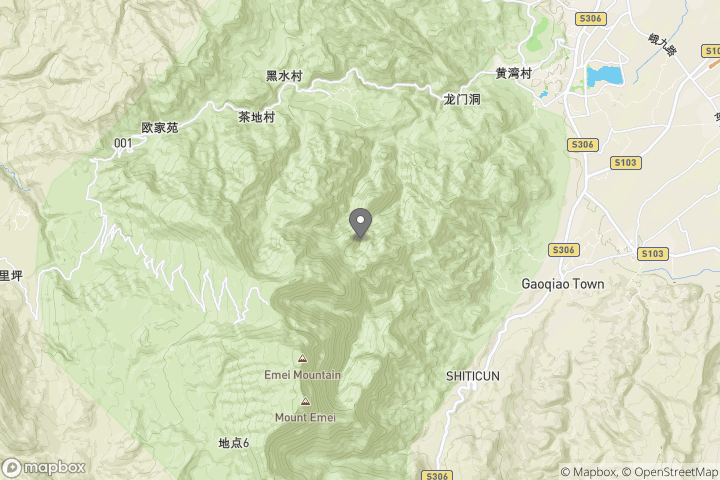 map showing the location where the photo 'Mount Emei crab' was taken at