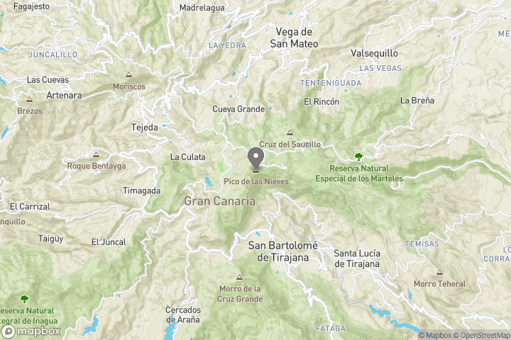 map showing the location where the photo 'Pico de las Nieves in the cloud' was taken at