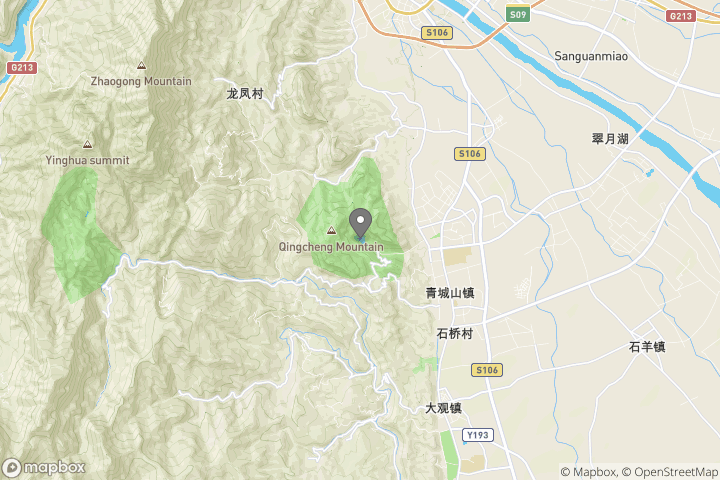 map showing the location where the photo 'Qingcheng gulch' was taken at