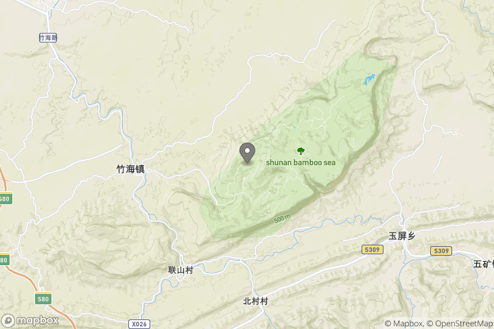 map showing the location where the photo 'Shunan Zuhai' was taken at