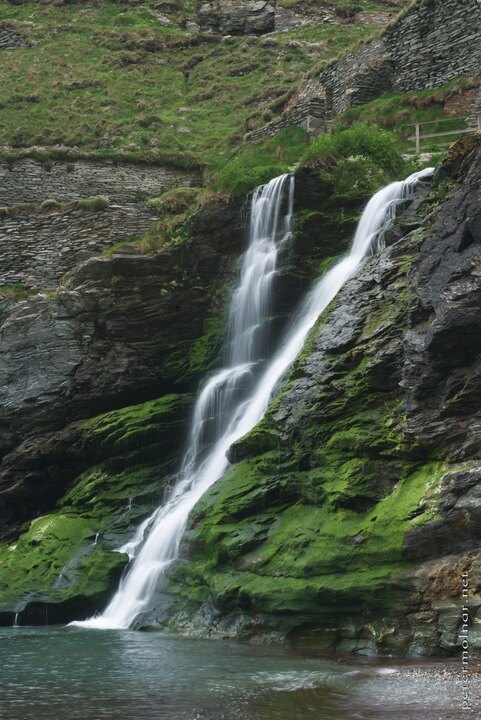 South-West England - Waterfall of Tintagel