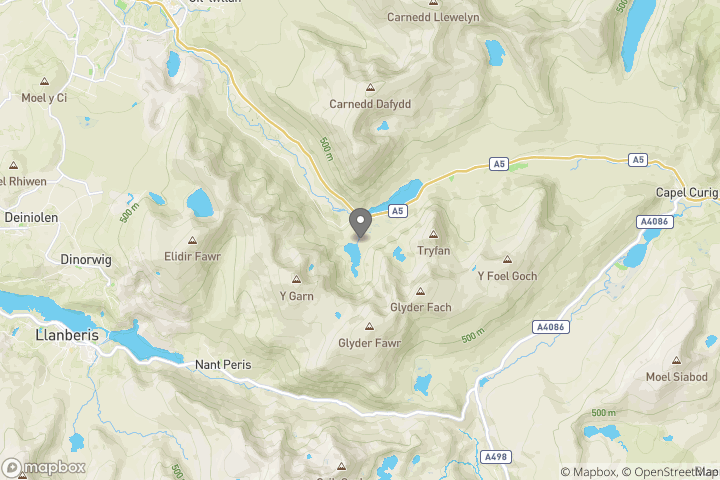 map showing the location where the photo 'Stream at Llyn Idwal 2' was taken at