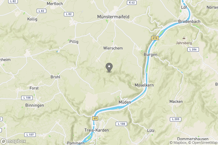 map showing the location where the photo 'The impossible colours of a forest' was taken at