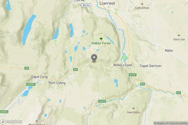 map showing the location where the photo 'Capel Rhosydd' was taken at