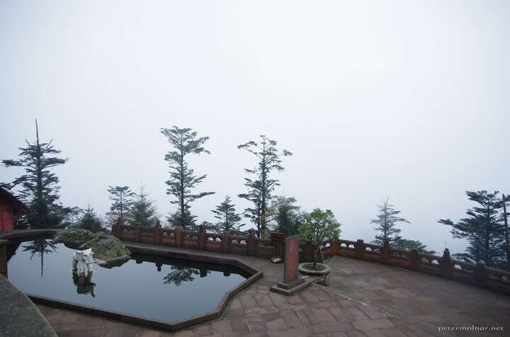 mount_emei_27.jpg Elephant bathing pool - a pond in the monastery with an elephant
statue