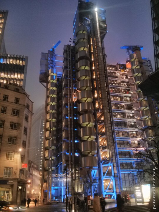 London at night - Lloyd's Building