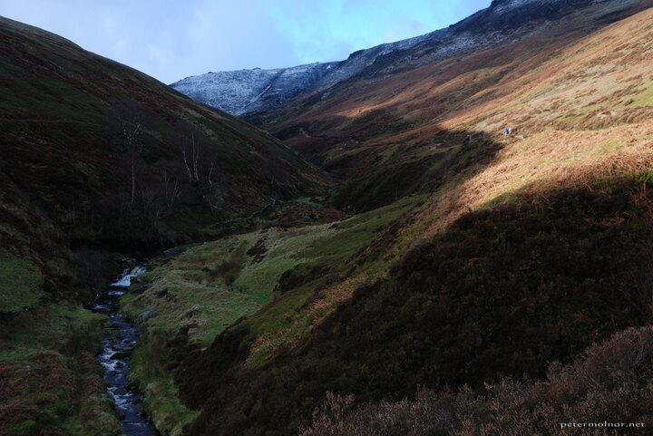 Peak District in the winter - valley