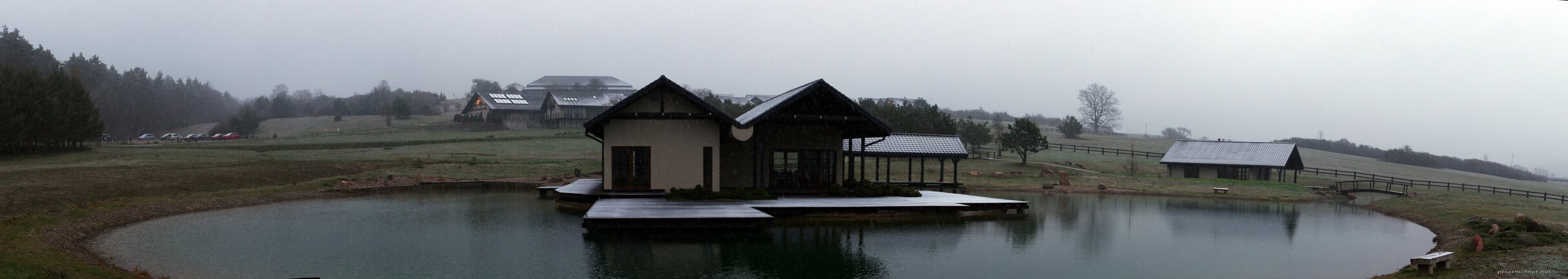 Snowy panorama of Dojo Stara Wies