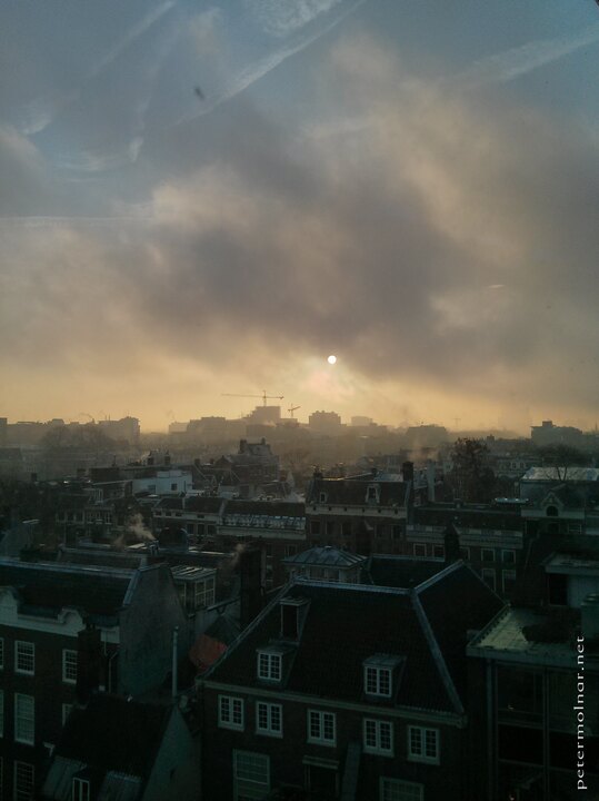 Sunrise - Amsterdam winter sunrise
