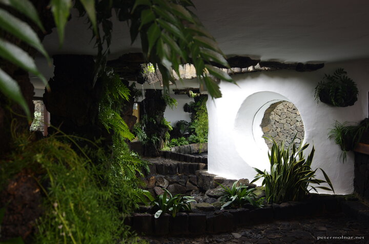 A corridor of Jameos Del Agua