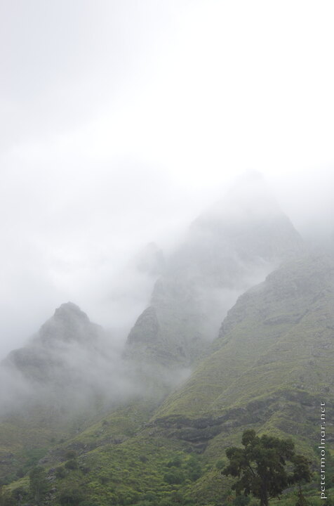 Mountains surrounding the valley
