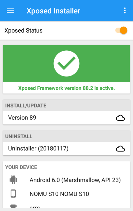 nomu_s10_ungoogle_xposed.png Running and enabled Xposed