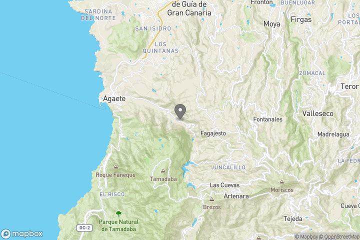 map showing the location where the photo 'Agaete waterfall' was taken at