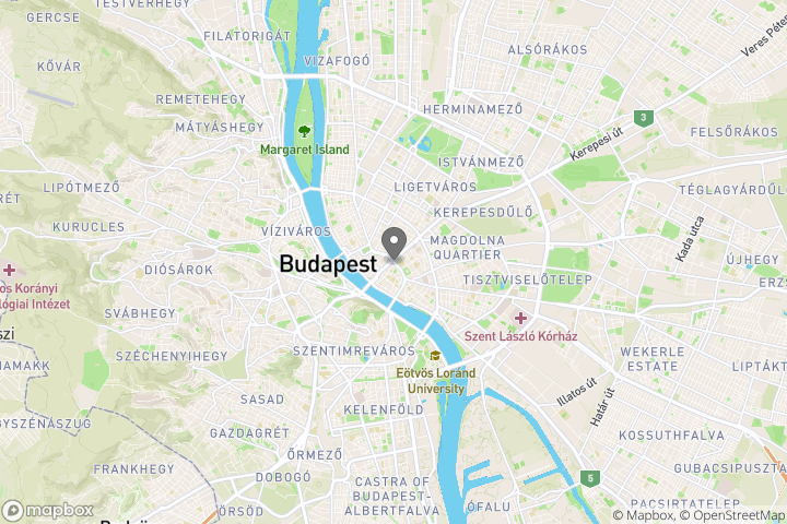 map showing the location where the photo 'Astoria Budapest' was taken at