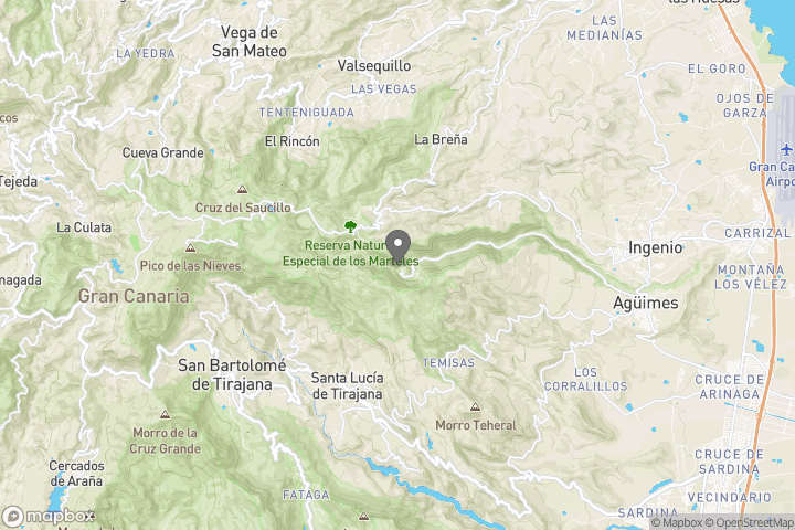 map showing the location where the photo 'Barranco de Guayadeque' was taken at