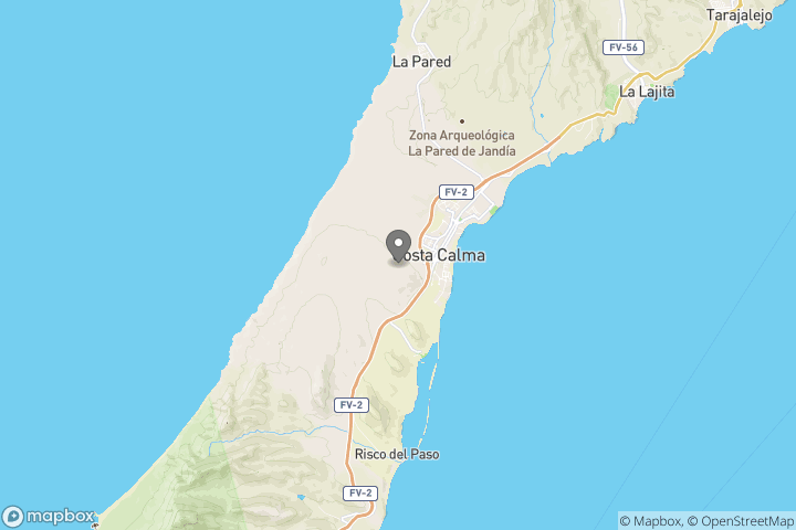 map showing the location where the photo 'Mountains of Fuerteventura' was taken at