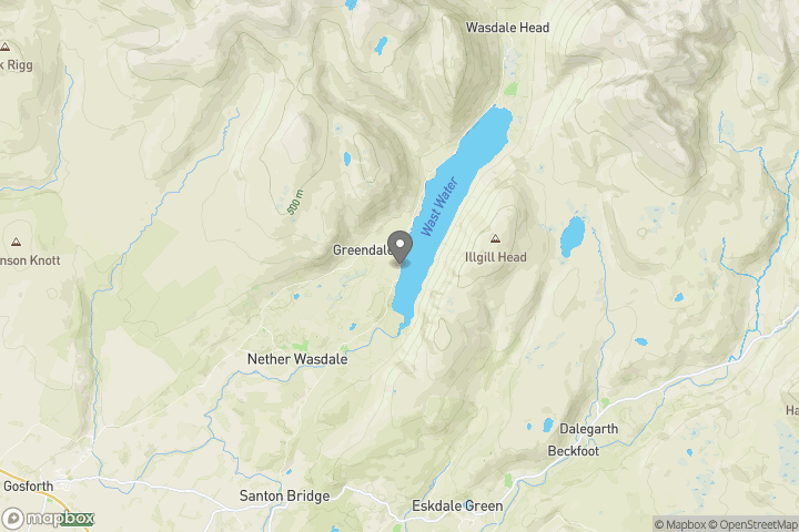 map showing the location where the photo 'Wast Water' was taken at